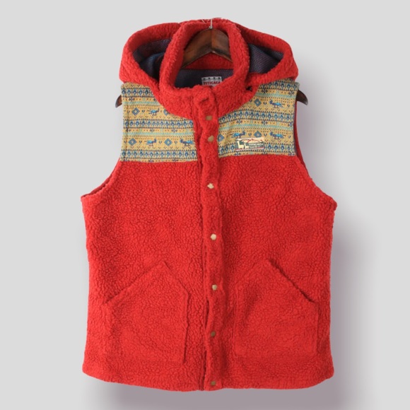 Vintage Japanese Titicaca Serpa Vest Removable hood - Picture 1 of 5